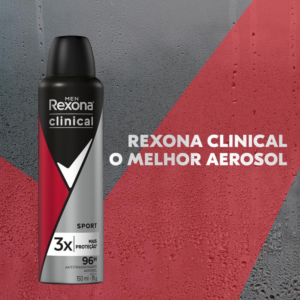 Desodorante Aerosol Rexona Clinical Sport 150ml