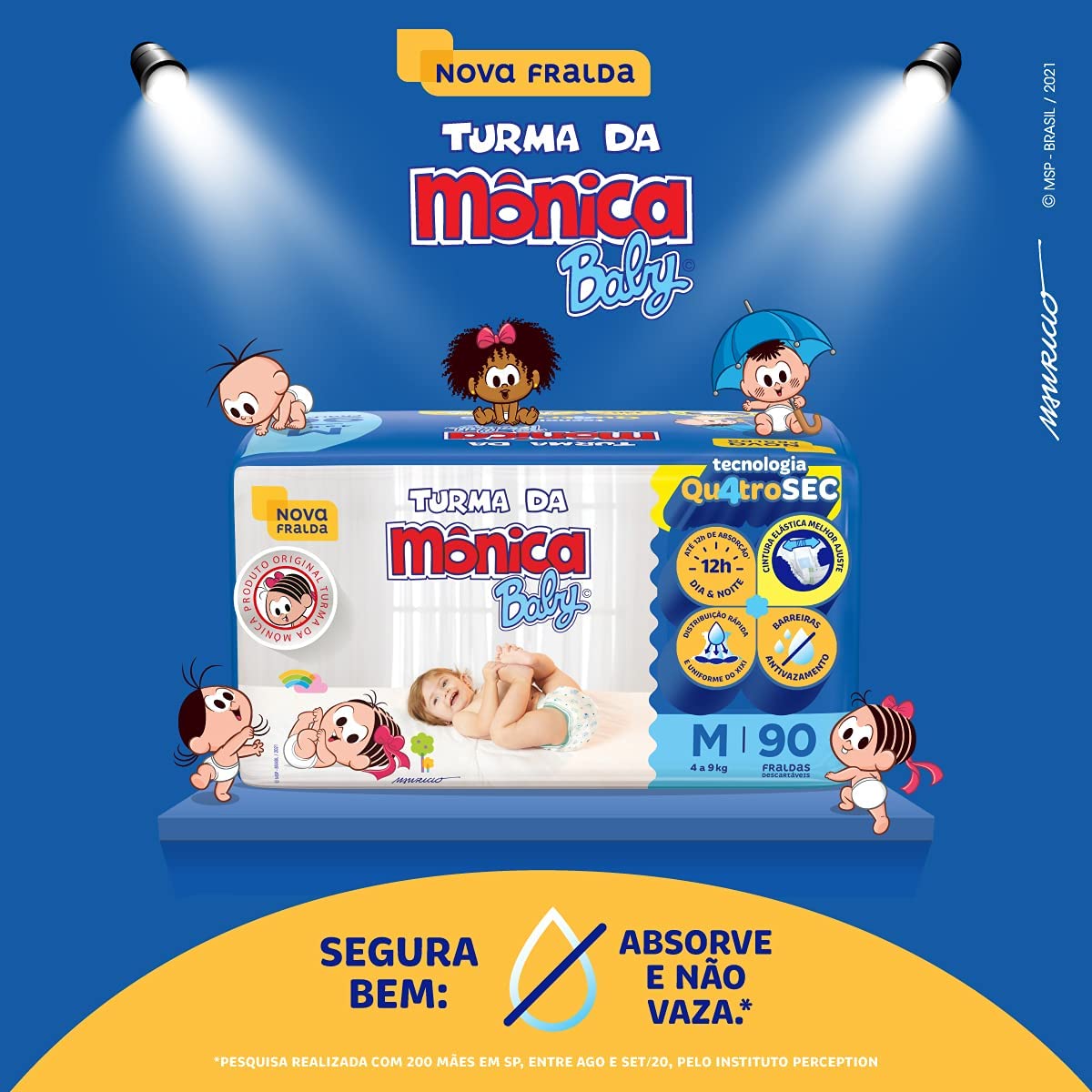 Fralda Turma da Monica Baby Giga Pacotão – Clube de Descontos